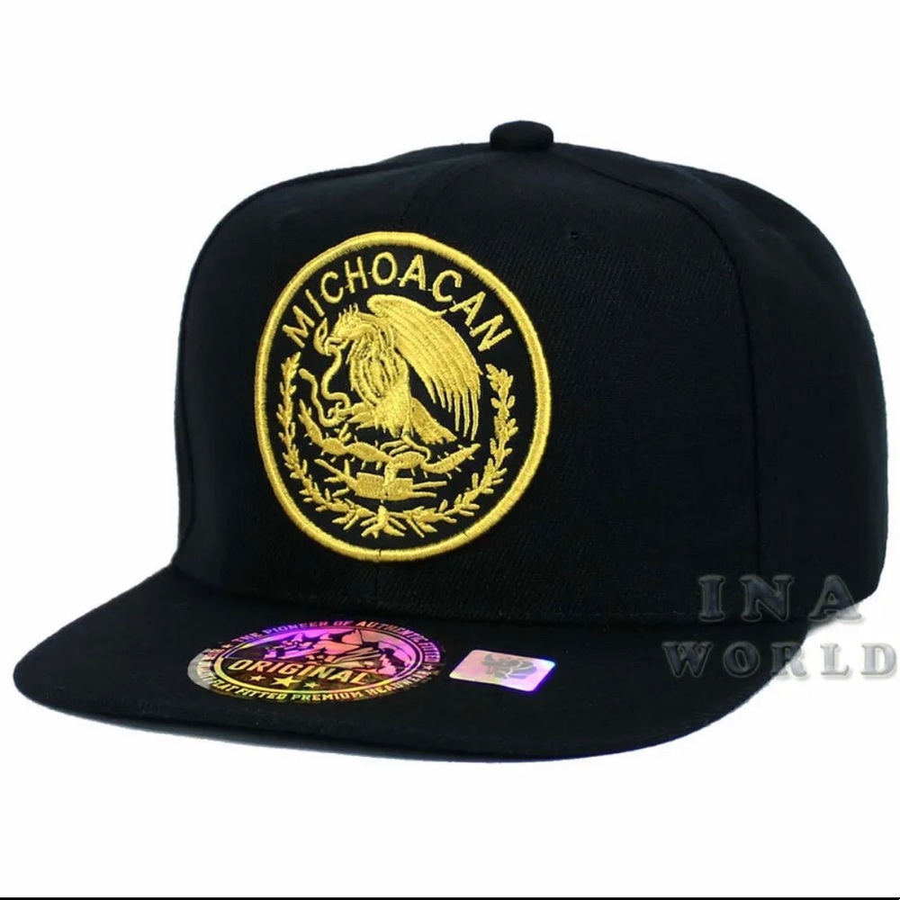 MEXICAN Hat MEXICO Federal Logo State Embroidery Snapback Flat Bill Baseball Cap